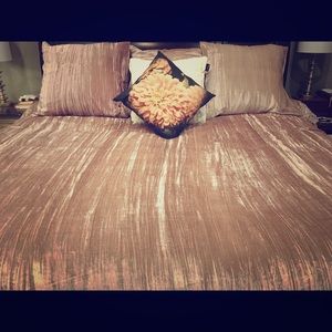 King Size West Elm Duvet Cover and Euro shams